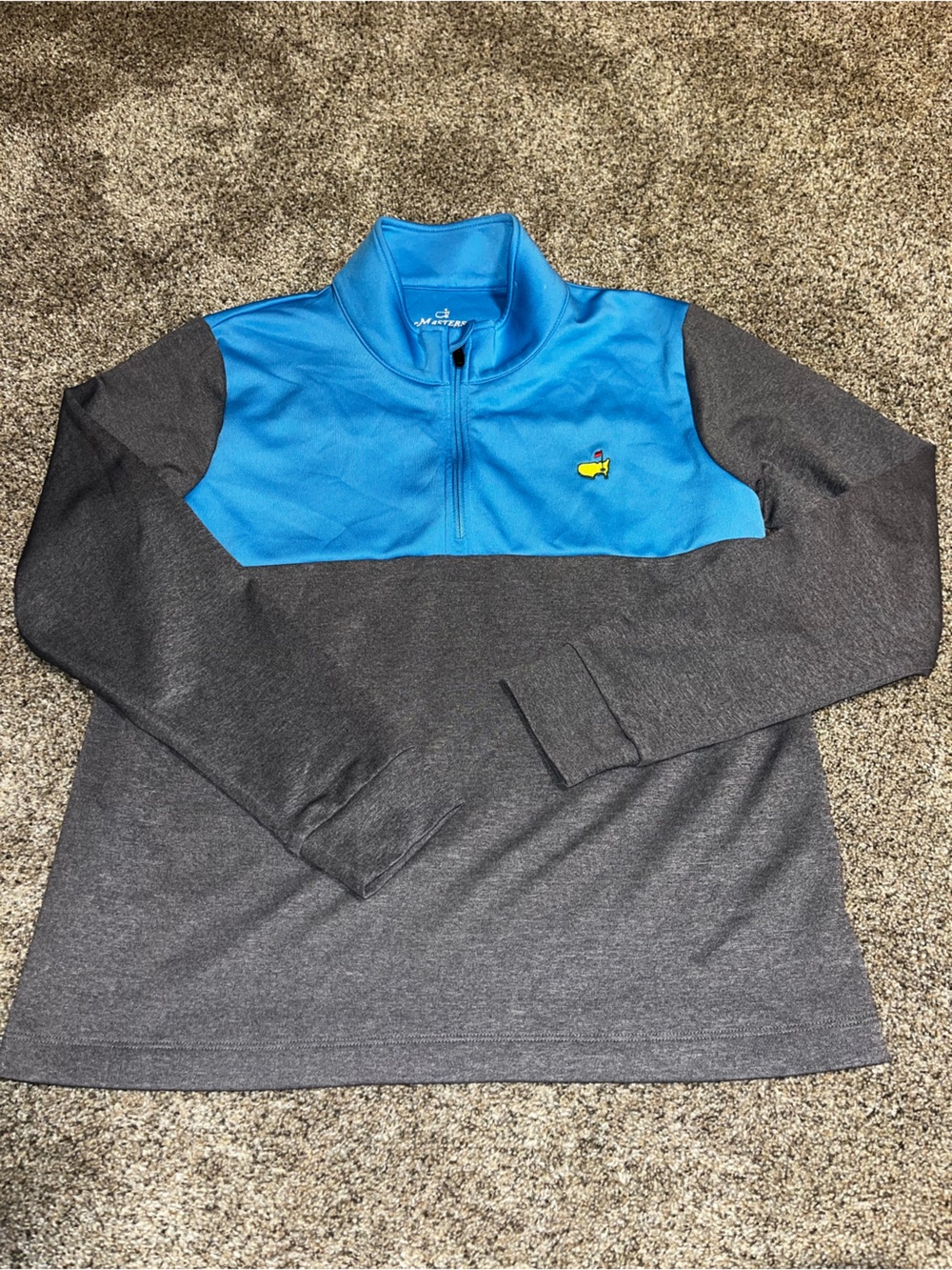 Masters kids 1/4 zip performance pullover large euc